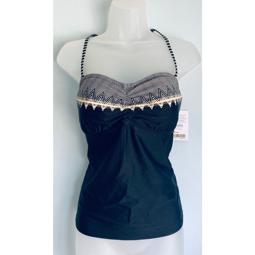 Athleta Swim Tankini Top 40B/C NWT Black